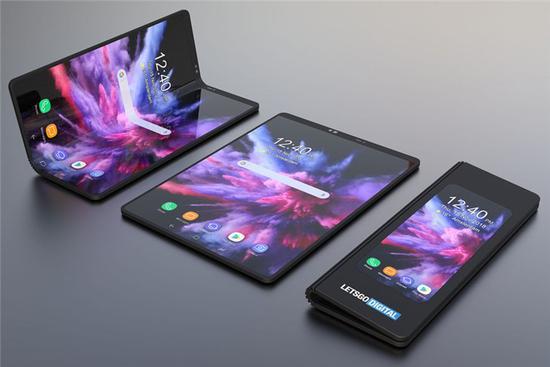 Samsung's "new concept" appears at the beginning of the folding screen mobile phone.